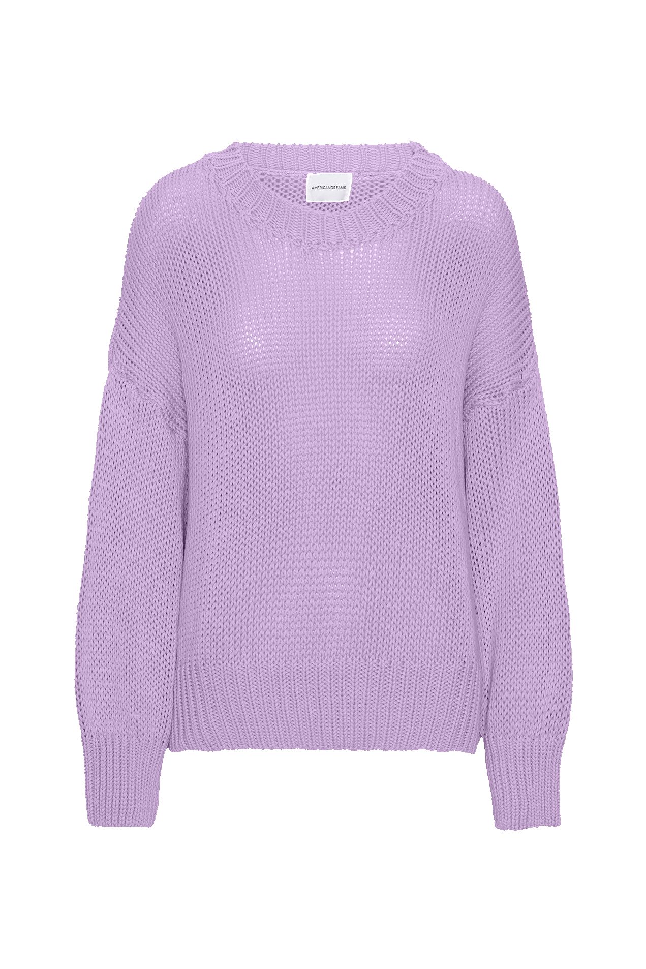 Pepper Round Neck Cotton Pullover Lilac sold by American Dream