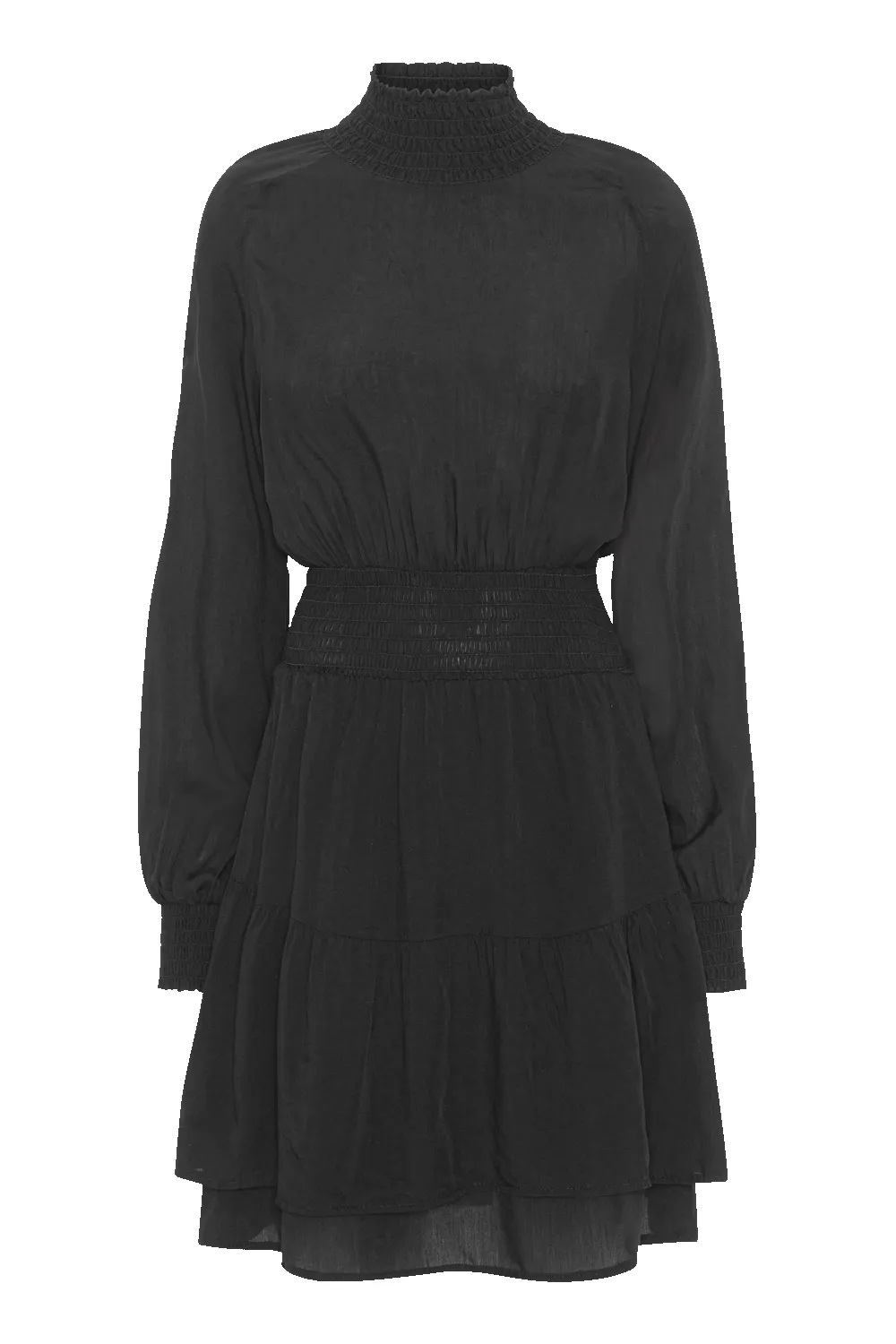 Daniella High Neck Dress Short Black Solid sold by Americandreams