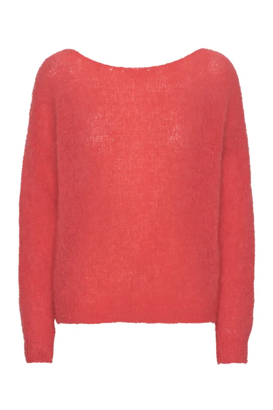 Carly Pullover Coral Red made by Americandreams