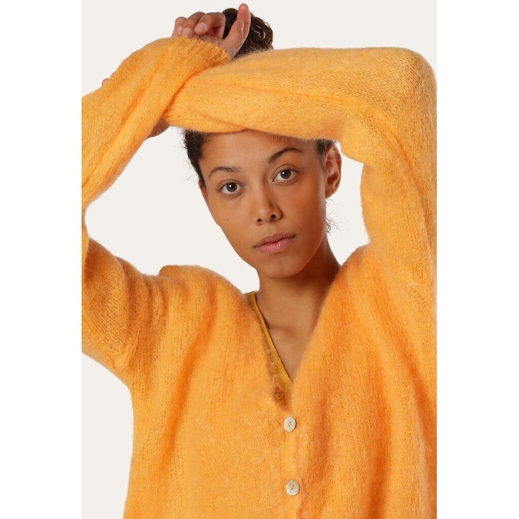 Cornelia LS Cardigan - Light Orange sold by American Dream product image thumbnail 2