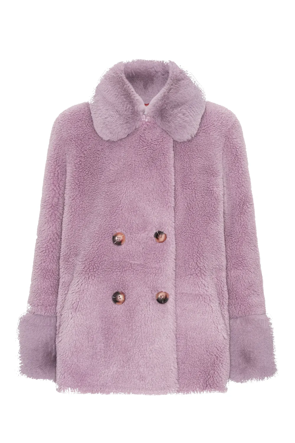 Fiona Short Wool Coat Lavender sold by Americandreams