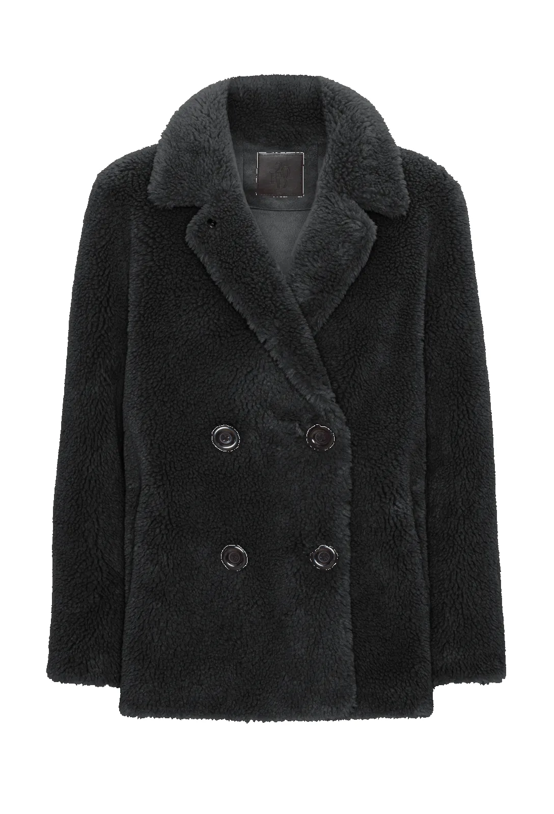 Fiona Short Coat Without Fur Black sold by Americandreams