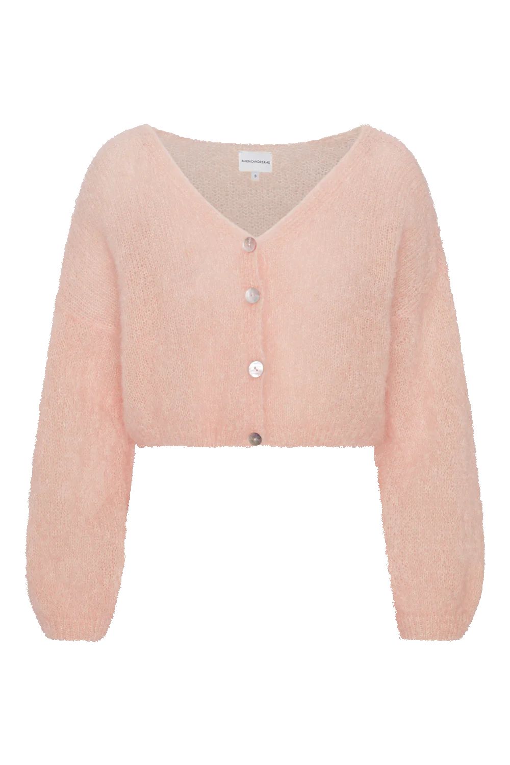 Cornelia Cropped Cardigan Peach sold by American Dream