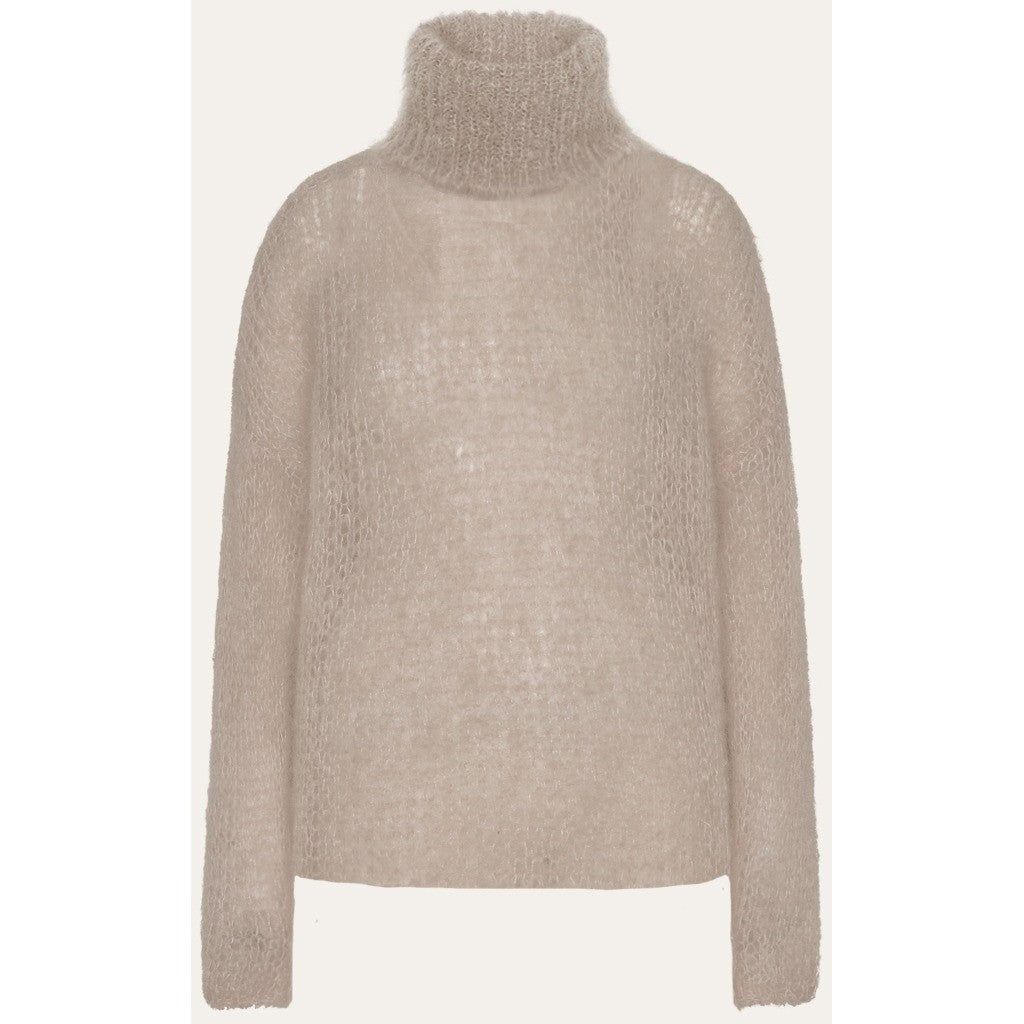 Livia LS Roll Neck Pullover - Beige sold by American Dream