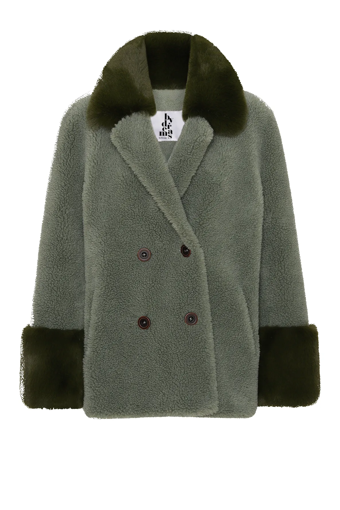 Fiona Short Wool Coat Green sold by Americandreams