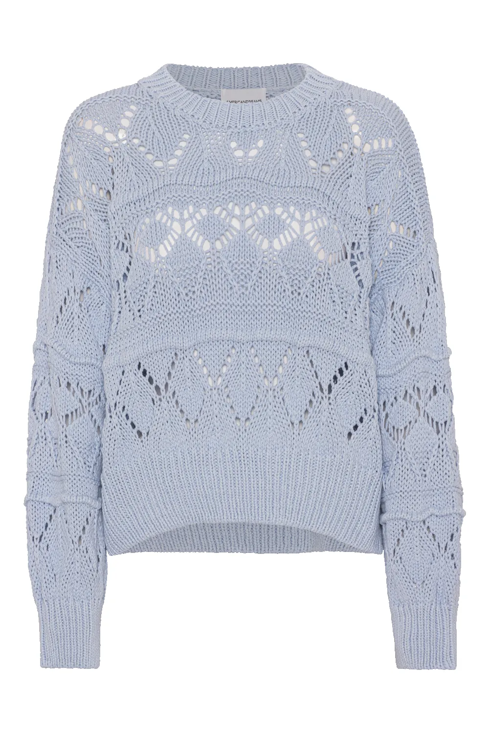 Cassie Cotton Pullover Light Blue sold by Americandreams