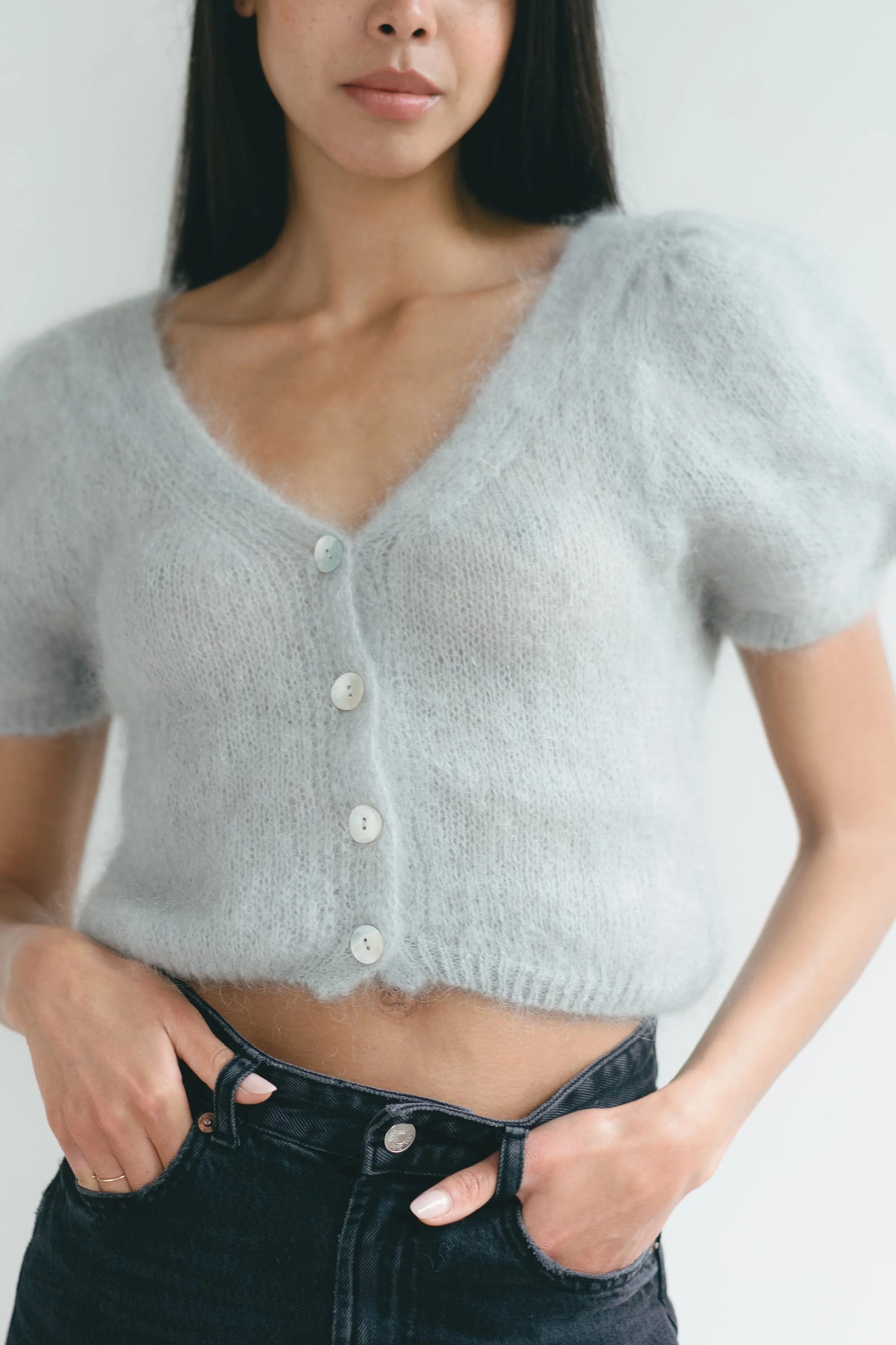 Harper Cardigan Light Grey sold by Americandreams product image thumbnail 5