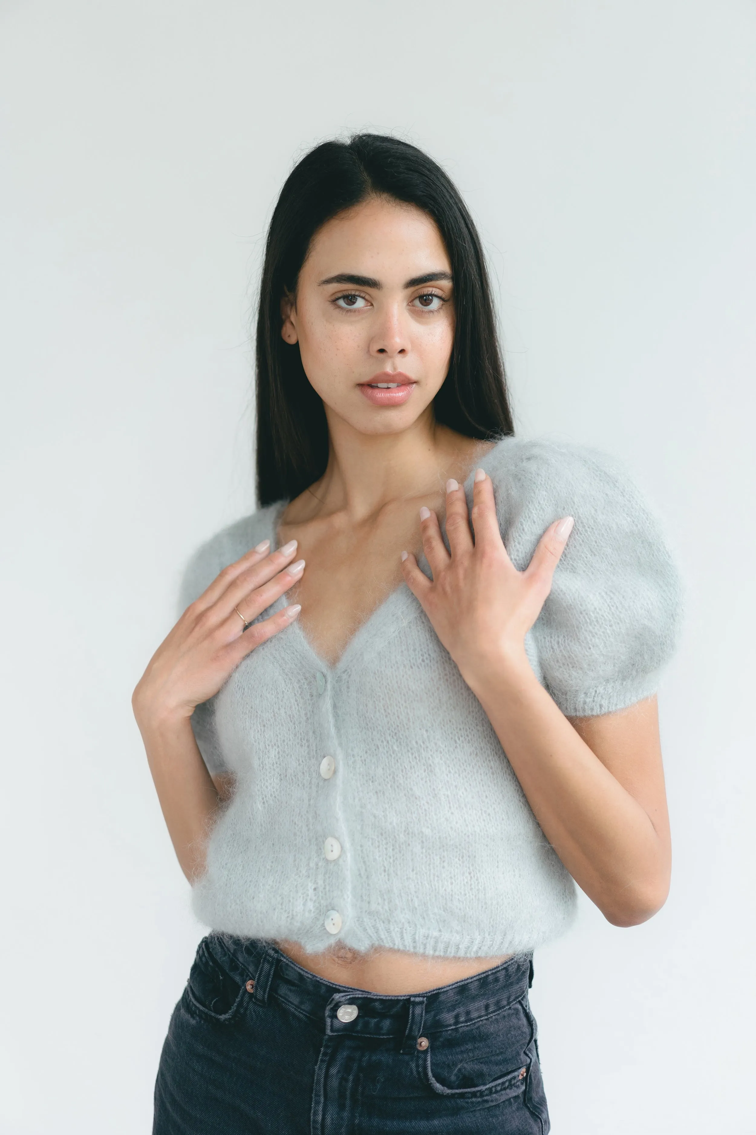 Harper Cardigan Light Grey sold by Americandreams product image thumbnail 4