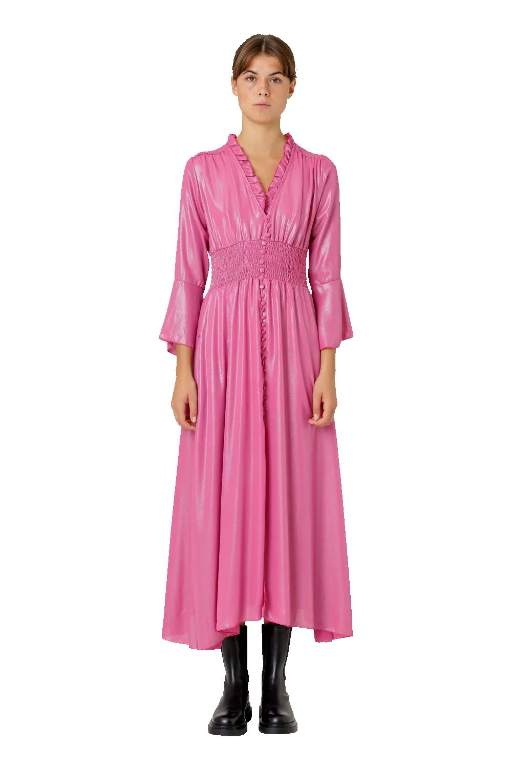 Sally Long Shimmer Dress Pink sold by Americandreams product image thumbnail 2