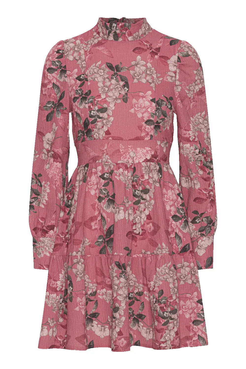 Laila Cotton Bow Dress Pink Big Flower sold by Americandreams