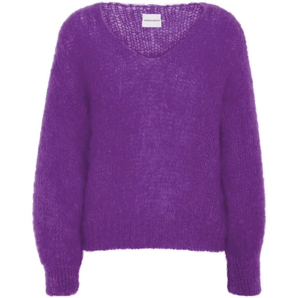 Milana LS Mohair Knit - Deep Purple sold by American Dream