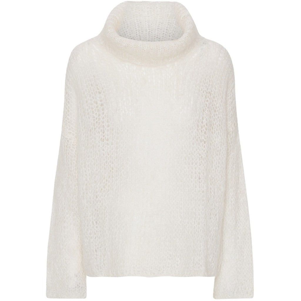 Livia LS Roll Neck Pullover - White sold by American Dream