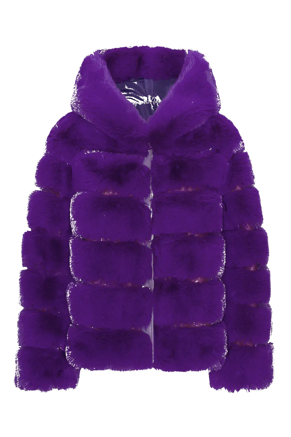 Blake Short Faux Fur Jacket Deep Purple sold by Americandreams