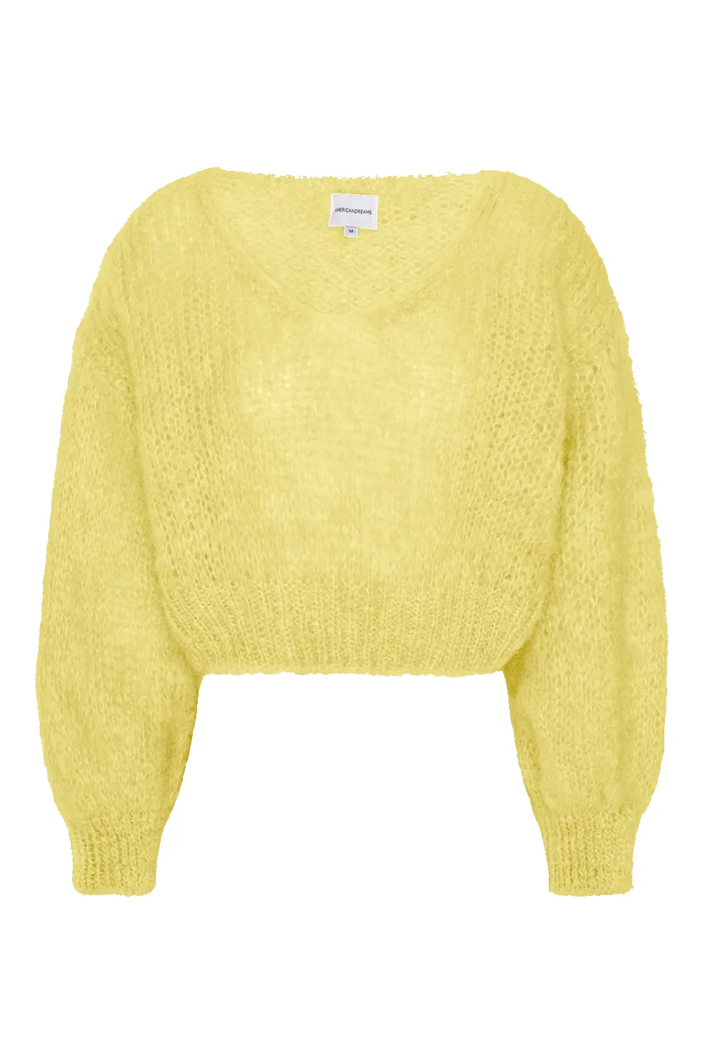 Milana Cropped Pullover Light Yellow sold by Americandreams