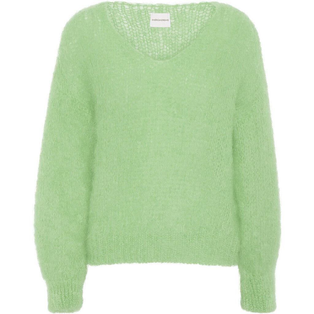 Milana LS Mohair Knit - Light Green sold by American Dream