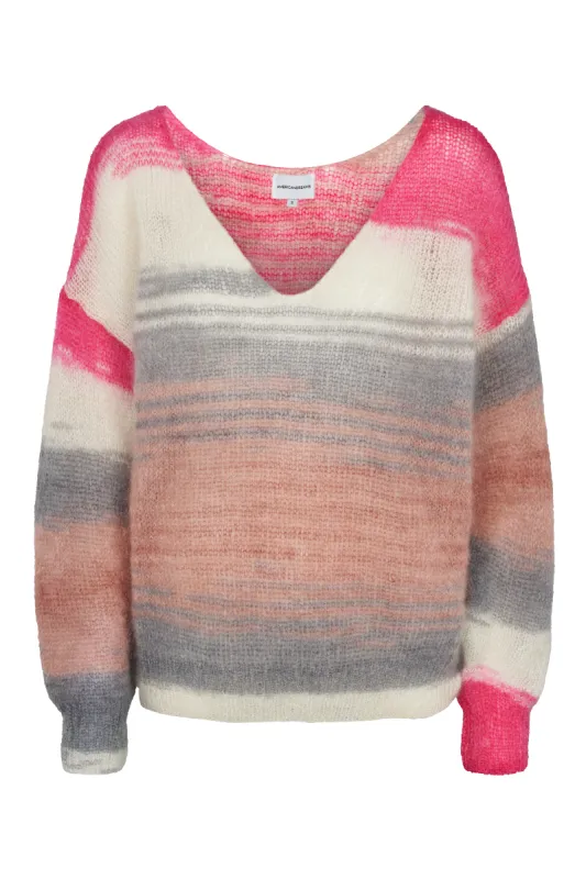 Carly Multi Striped Pullover Pink Dream sold by Americandreams