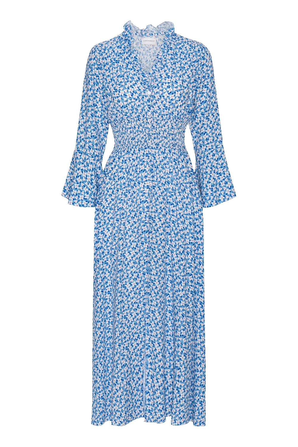 Sally Long Dress Blue White Flowers sold by Americandreams