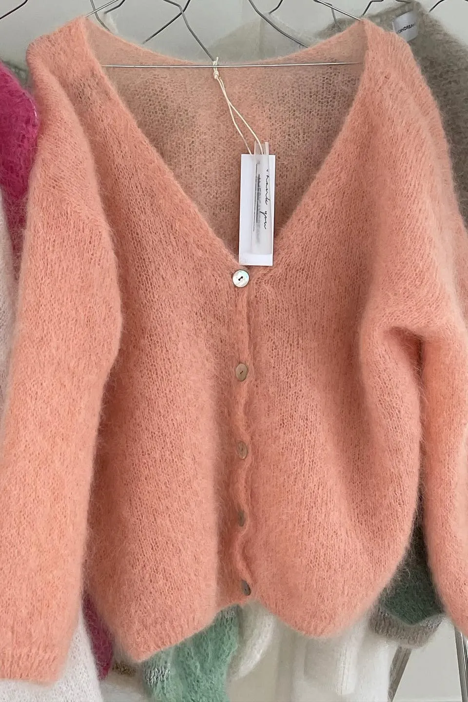 Cornelia LS Cardigan Peach sold by Americandreams product image thumbnail 5