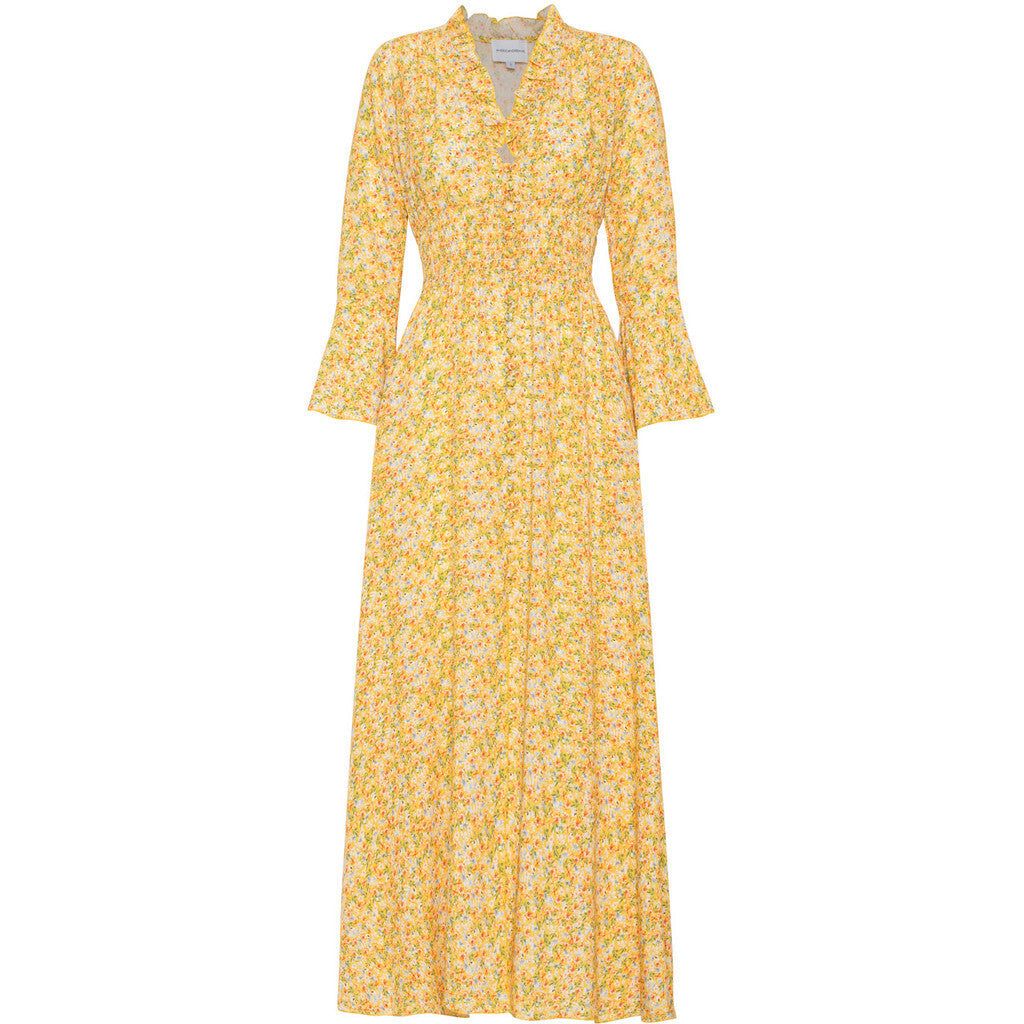 Sally Long Dress - Yellow Flower sold by American Dream