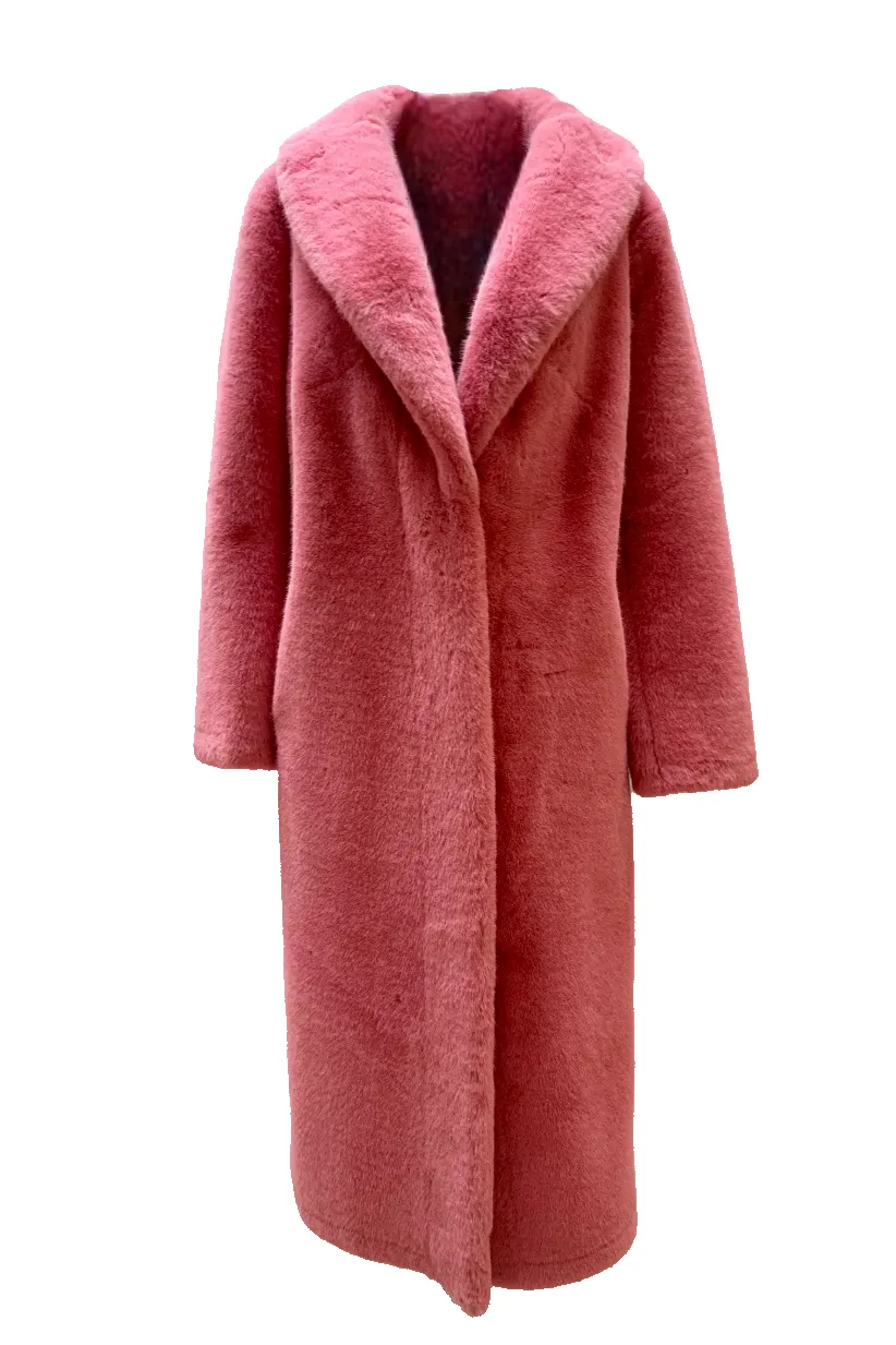 Julia Faux Fur Long Pink sold by Americandreams