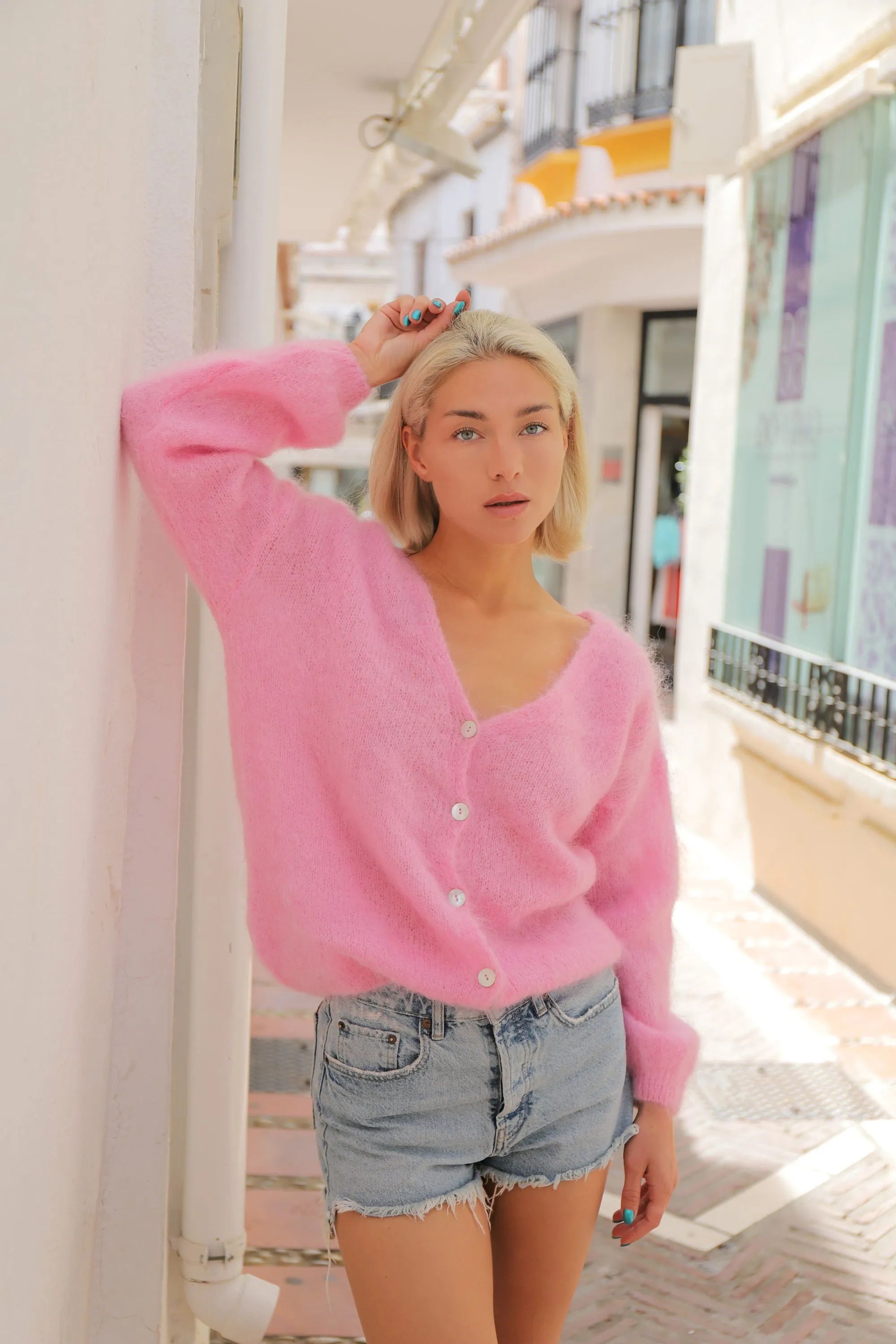 Cornelia LS Cardigan Soft Berry sold by Americandreams product image thumbnail 2