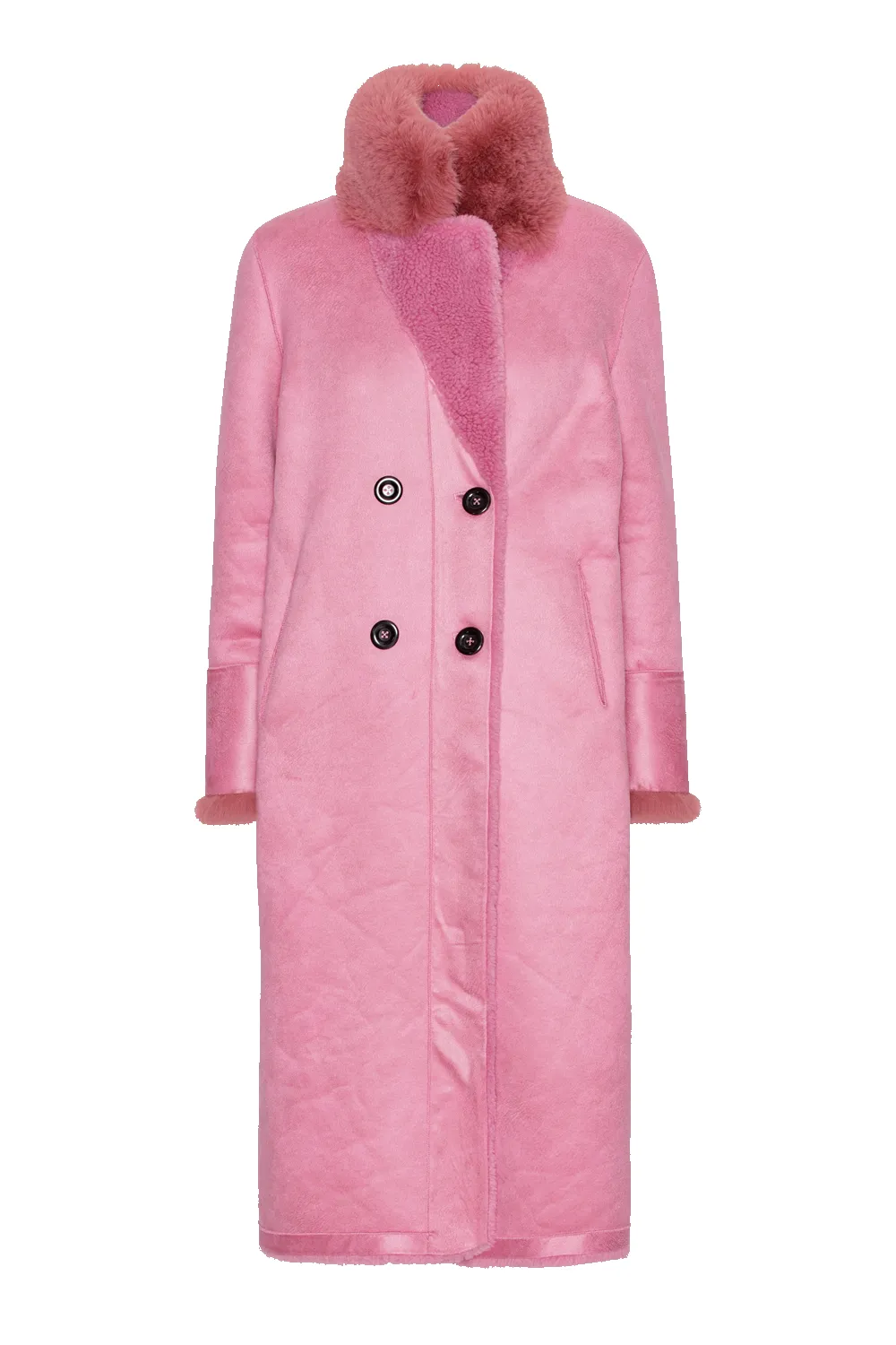 Leona Wool Coat Long Pink sold by Americandreams product image thumbnail 2