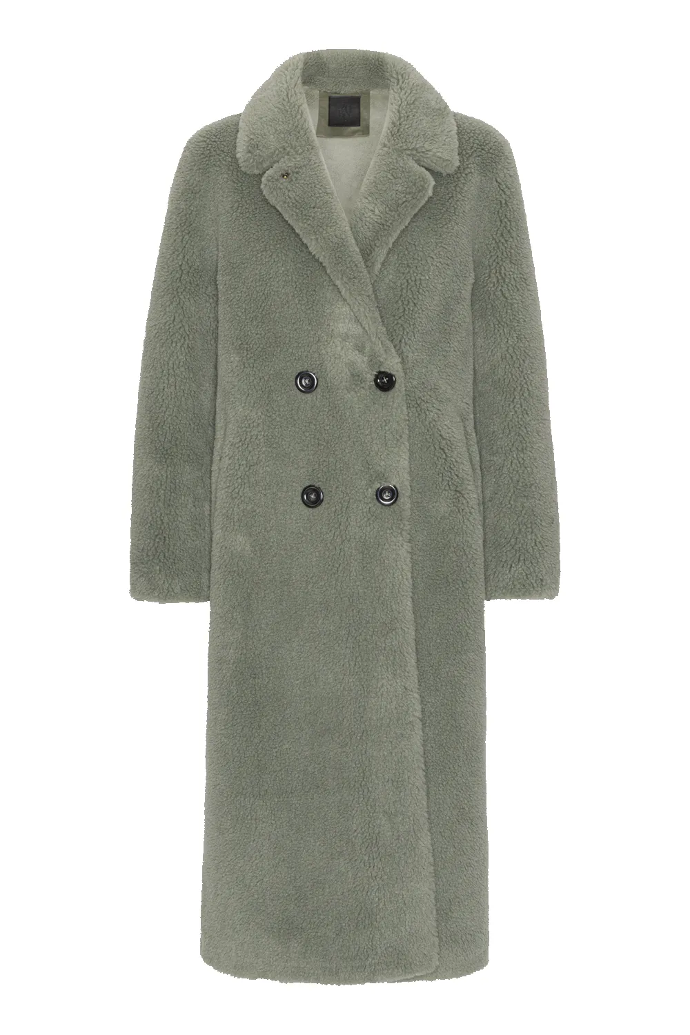 Fiona Long Coat Without Fur Green sold by Americandreams