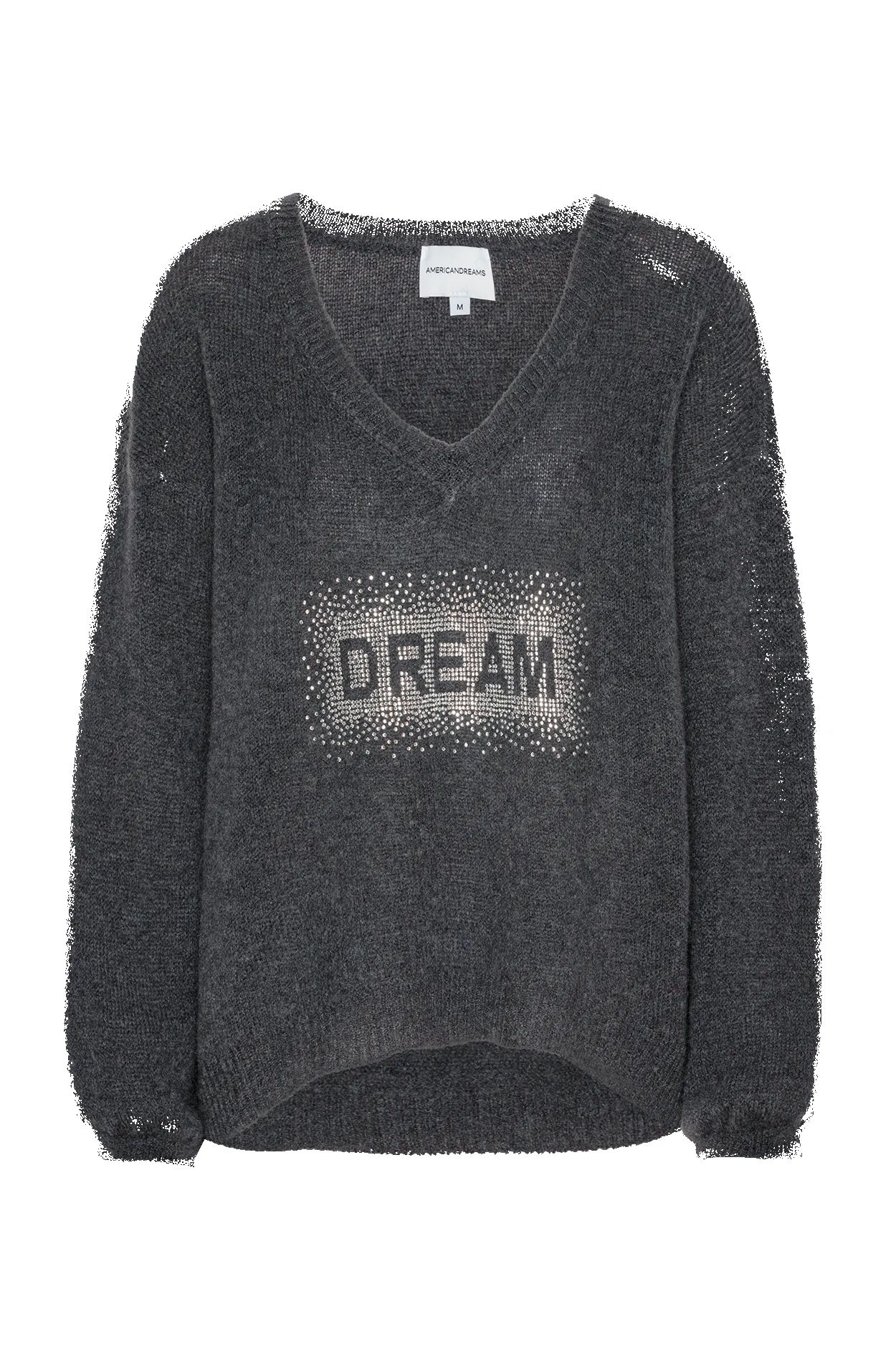 Silja V Neck Crystal Pullover Graphite sold by Americandreams