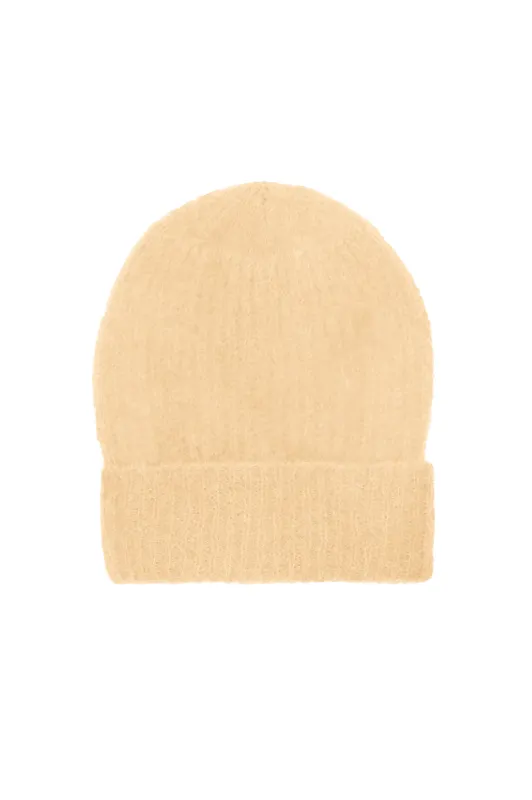 Mila Mohair Beanie Almond sold by Americandreams