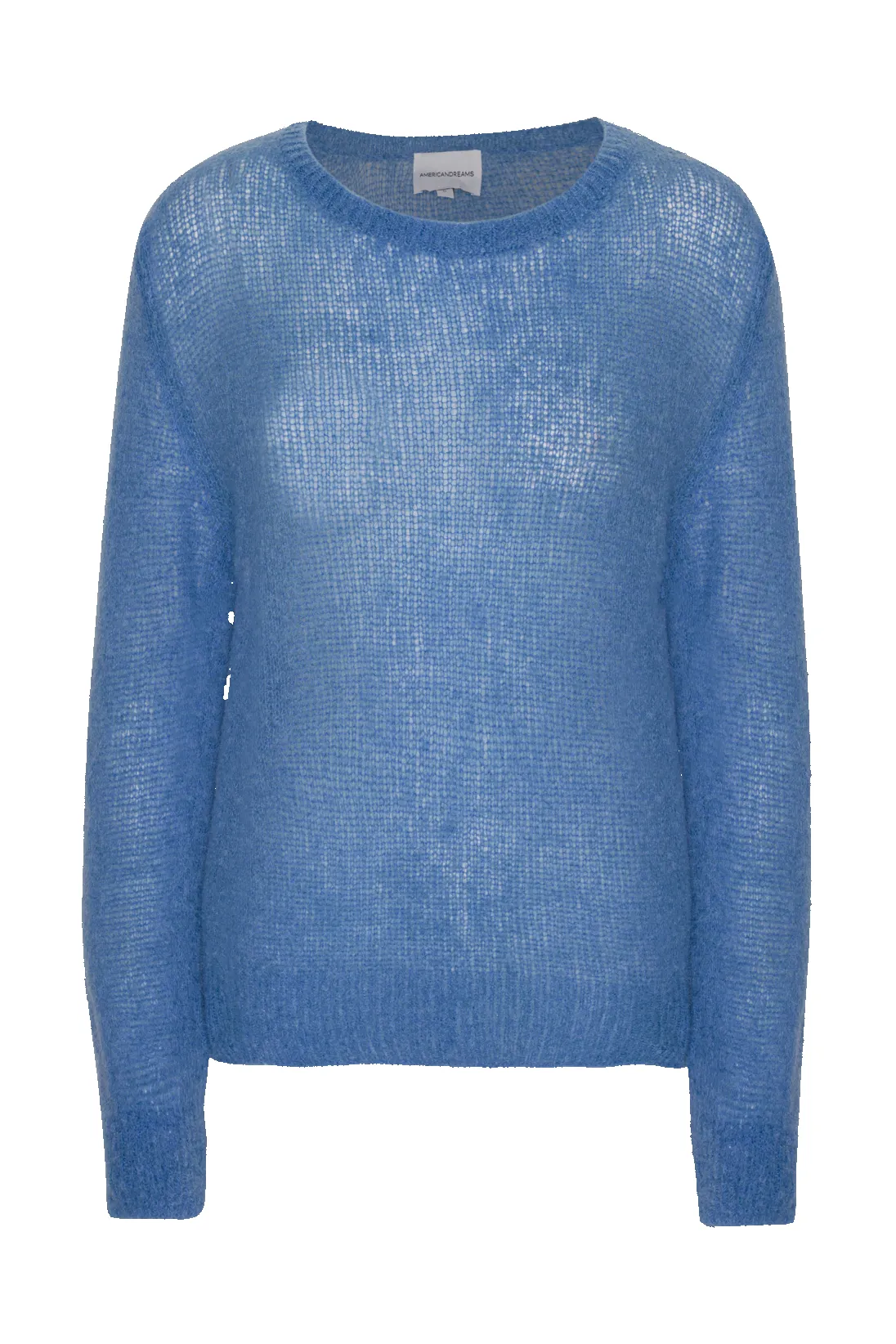 Ulla O Neck Knit Pullover Sky Blue sold by Americandreams