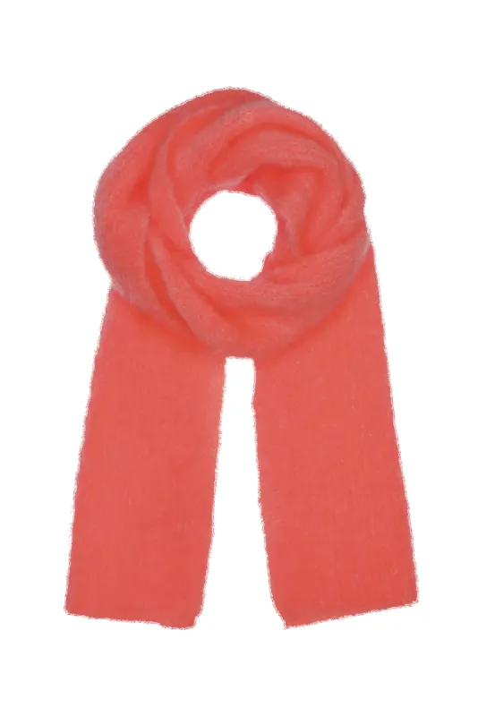 Lisa Mohair Scarf Coral Red sold by Americandreams