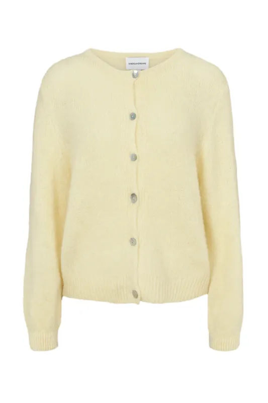 Susan Alpaca Cardigan Light Yellow sold by Americandreams