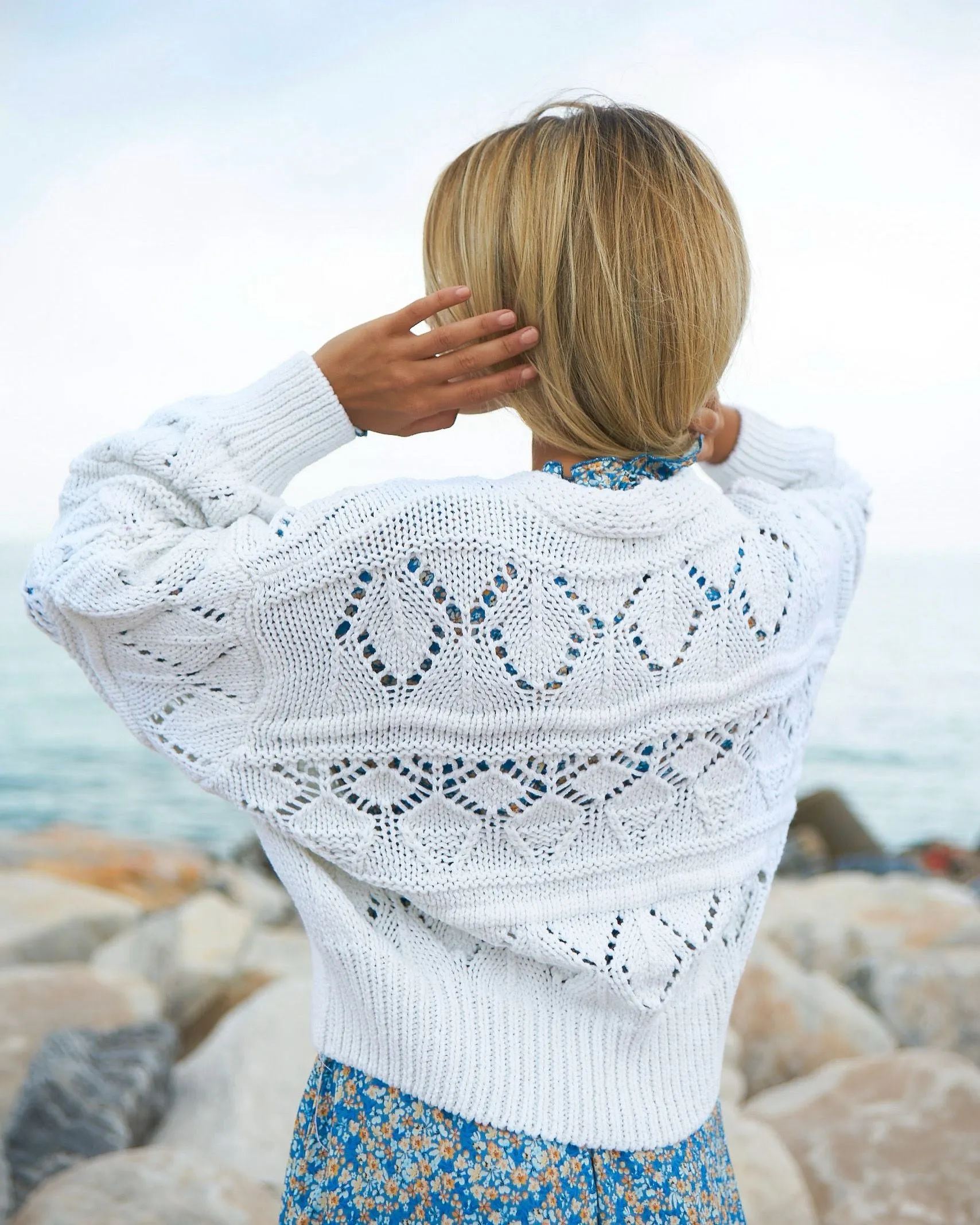 Cassie Cotton Pullover White sold by Americandreams product image thumbnail 3