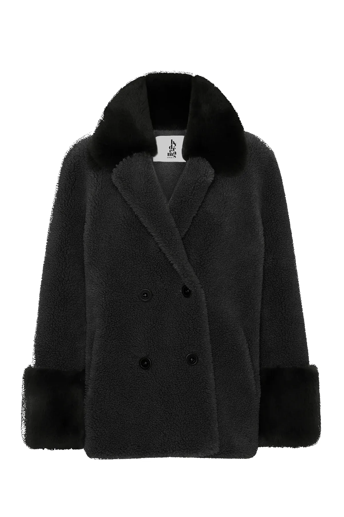 Fiona Short Wool Coat Black sold by Americandreams