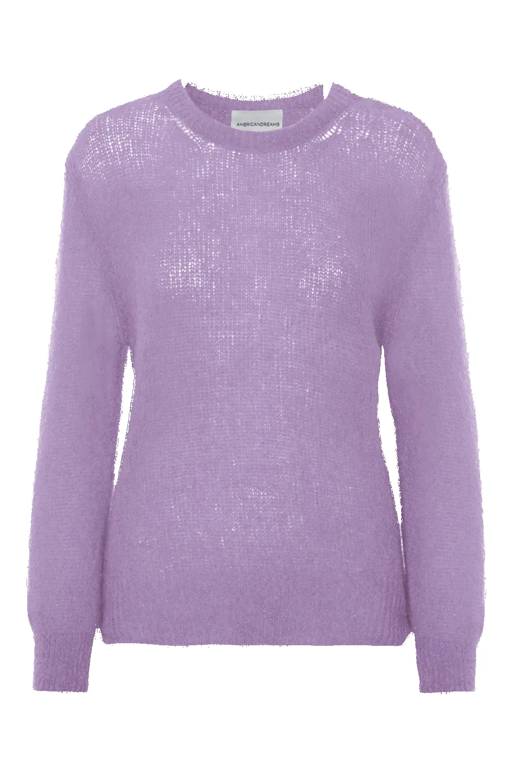 Ulla O Neck Knit Pullover Lilac sold by Americandreams