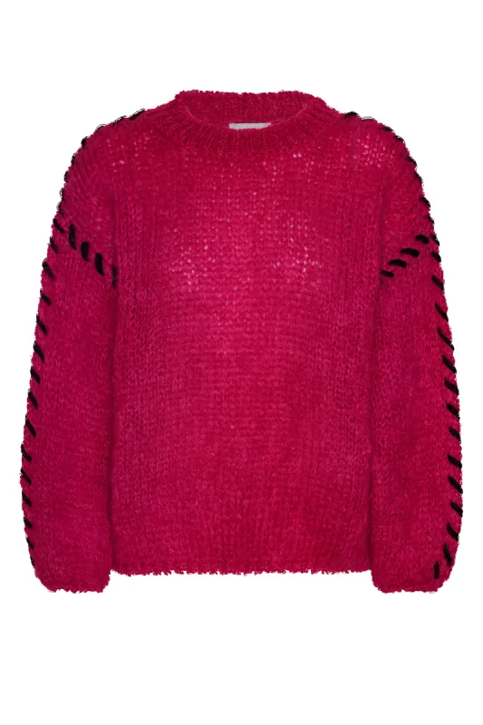 Catia Mohair Stitch Pullover Bordeaux sold by Americandreams