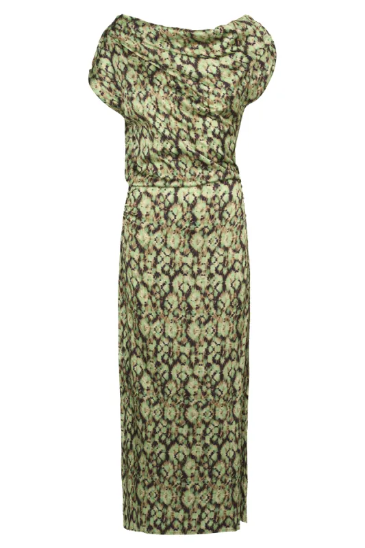 Camelia Dress Green Print sold by American Dream