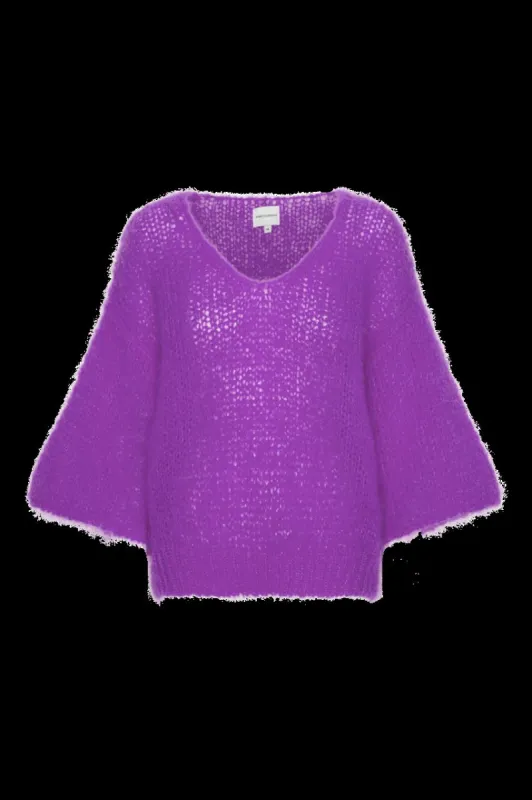 Miranda Shortsleeve Pullover Deep Purple sold by American Dream