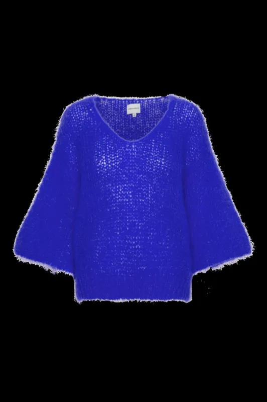 Miranda Shortsleeve Pullover Electric Blue made by Americandreams