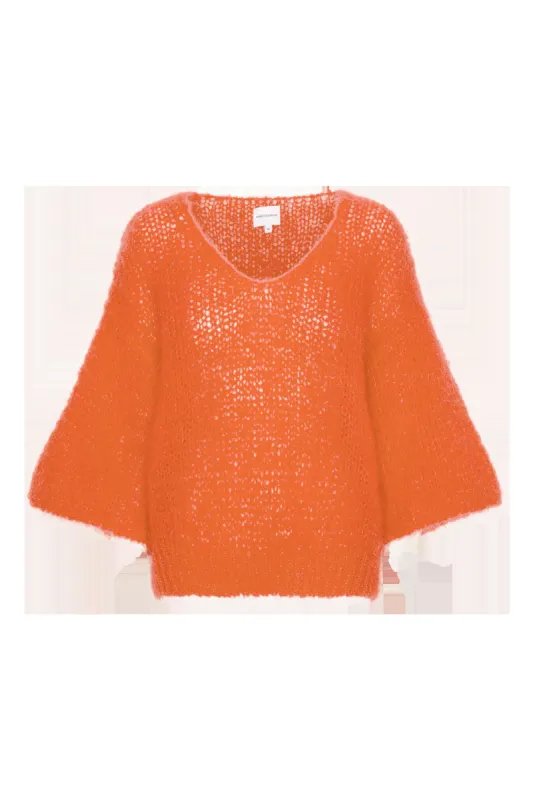 Miranda Shortsleeve Pullover Salmon made by Americandreams