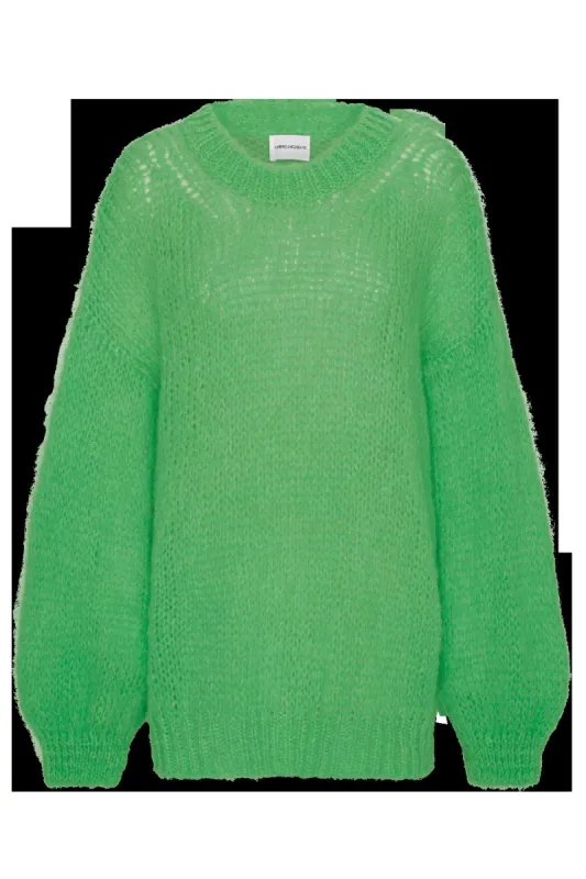 Pepper Round Neck Pullover Emerald Green made by Americandreams