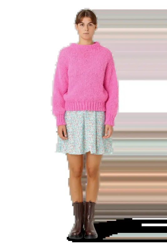 Leonnie Alpaca Pullover Neon Pink - Sample made by Americandreams