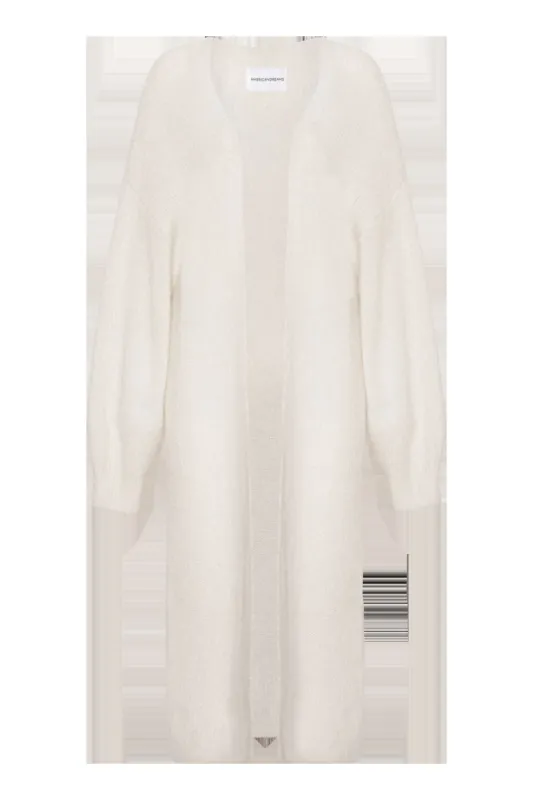 Lee Long Cardigan White - Sample sold by American Dream