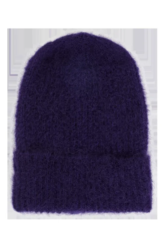 Mila Mohair Beanie Violet - Sample sold by American Dream
