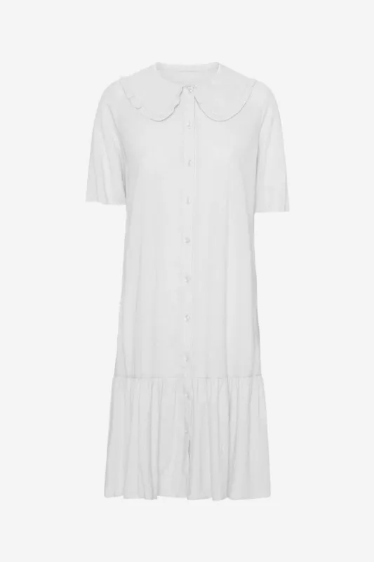 Stacy Collar Dress White - Sample made by Americandreams