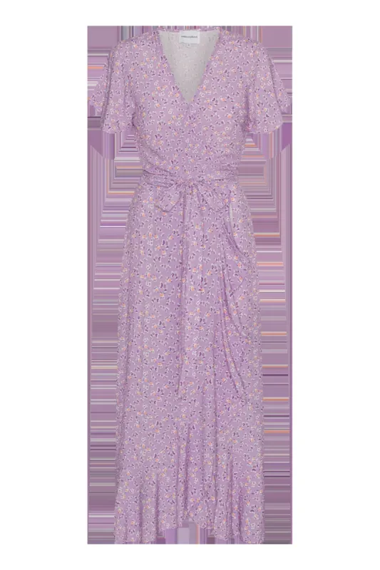 Milly Wrap Dress Long Lilac Flower sold by American Dream