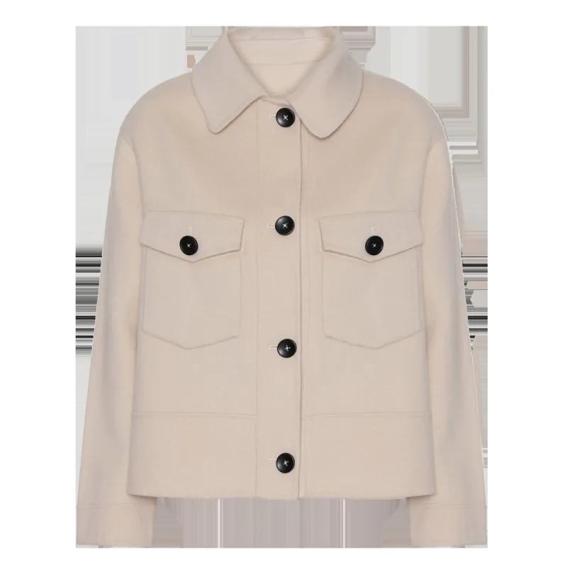 Luna Short Wool Jacket Cream White - Sample sold by American Dream
