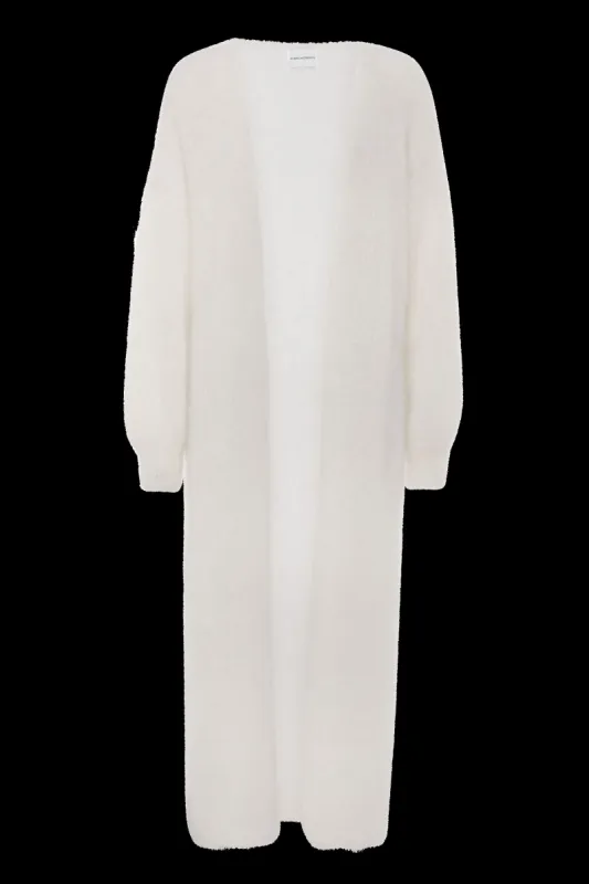 Lee Long Cardigan White sold by American Dream