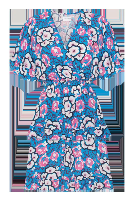 Ella Short Dress Sky Blue Printed sold by American Dream