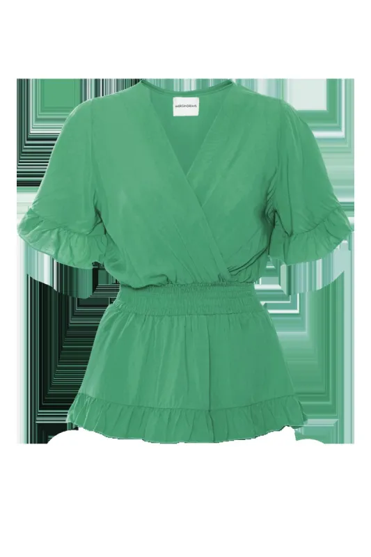Rosa Top Solid Emerald Green made by Americandreams